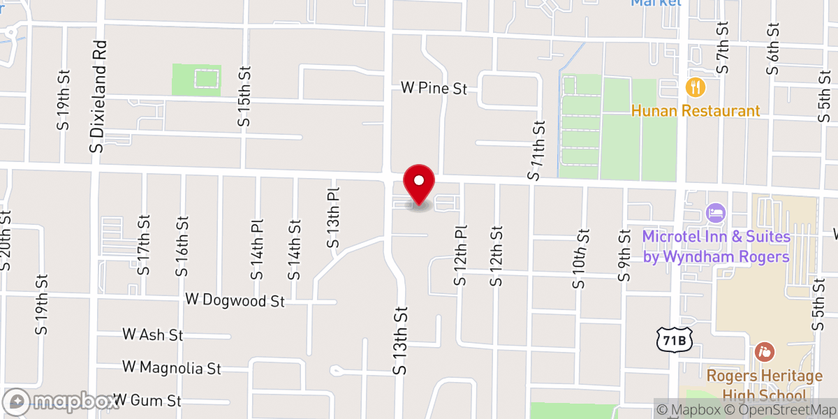Map showing location of First Christian Church (Disciples of Christ)