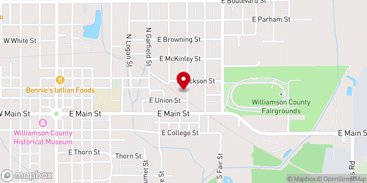 Map showing location of Trinity Free Pentecostal Church