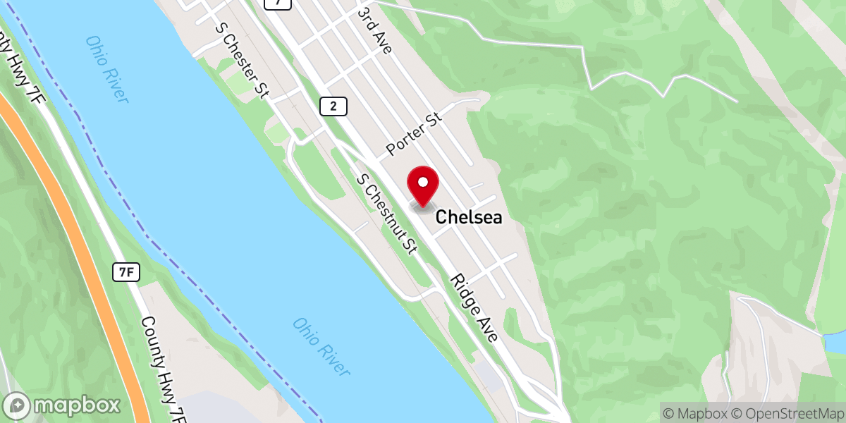 Map showing location of Immaculate Conception Roman Catholic Parish