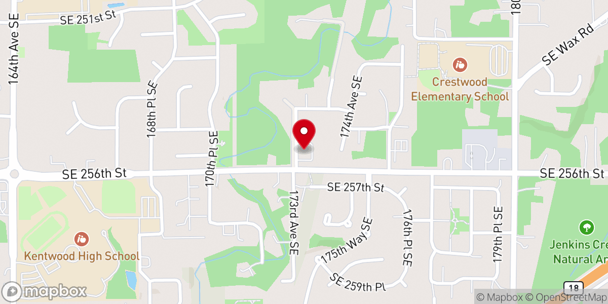 Map showing location of Covington Foursquare Church
