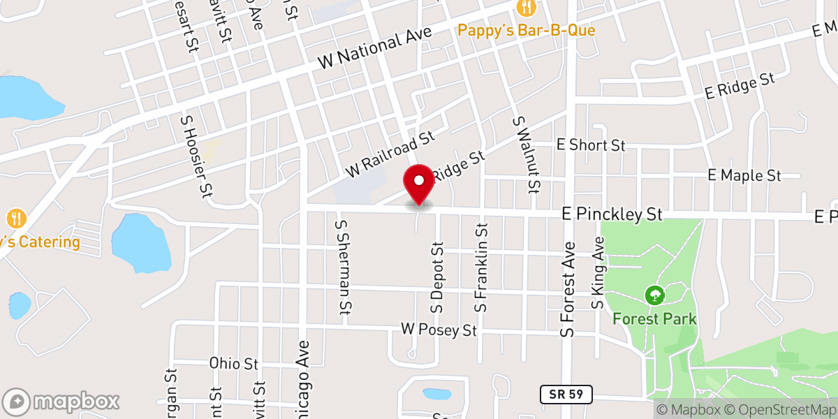 Map showing location of Community Missionary Church