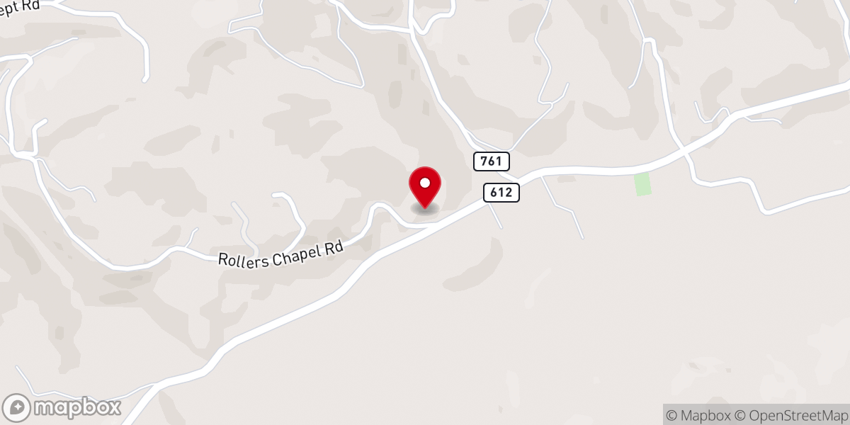 Map showing location of Roller Chapel