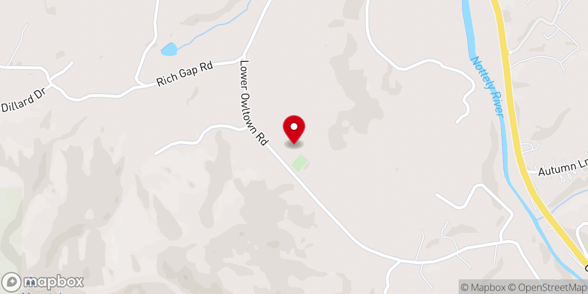 Map showing location of New Harmony Church