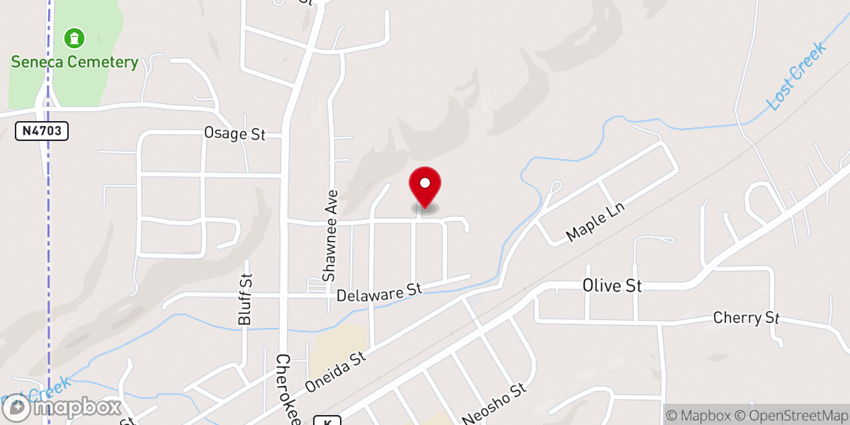 Map showing location of St Mary's Catholic Church