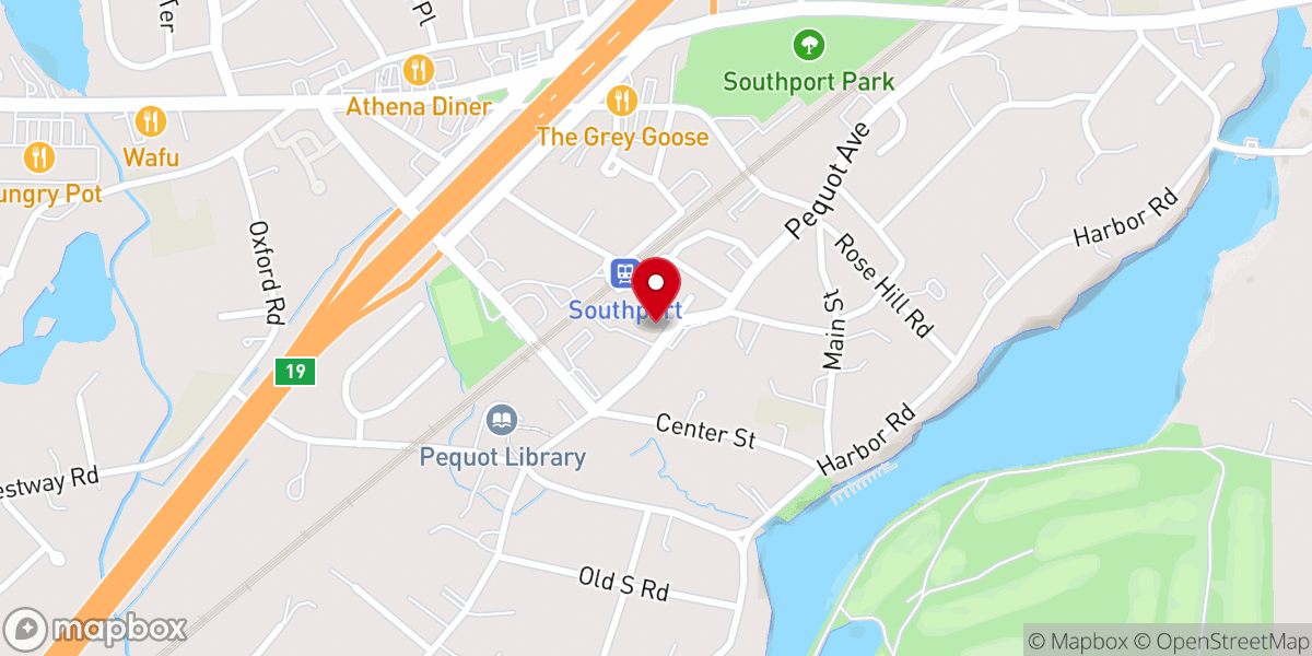 Map showing location of Southport Congregational Church