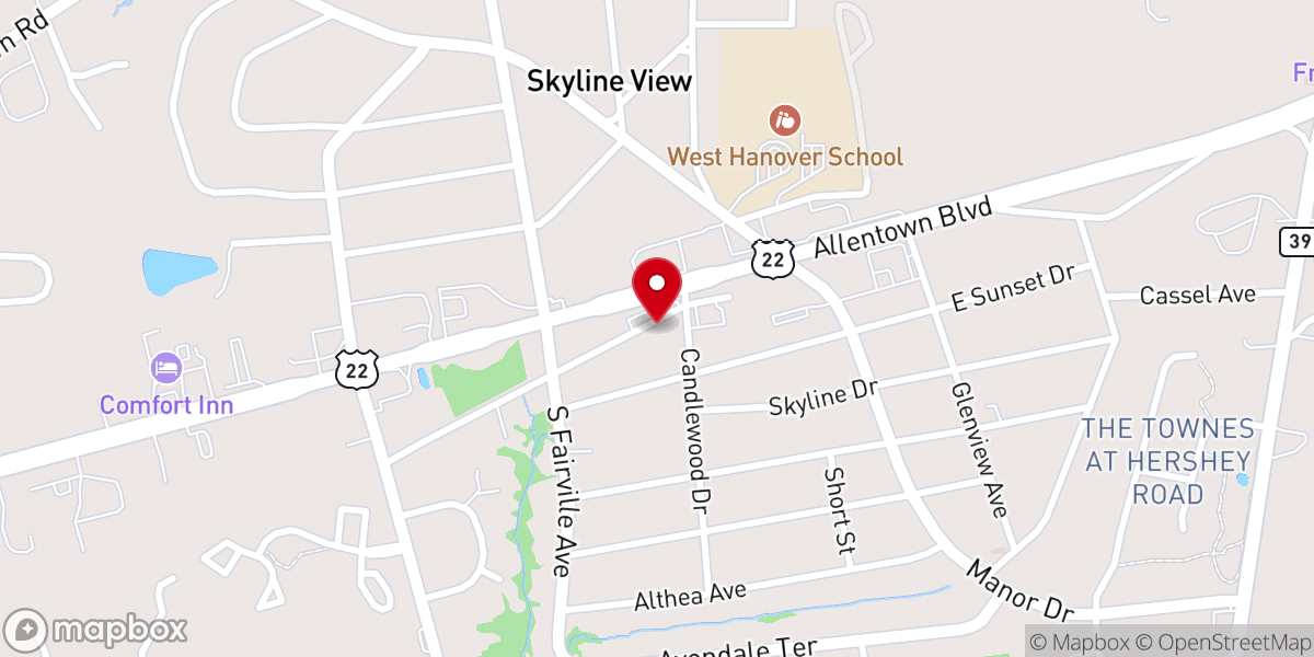 Map showing location of LifePoint Church