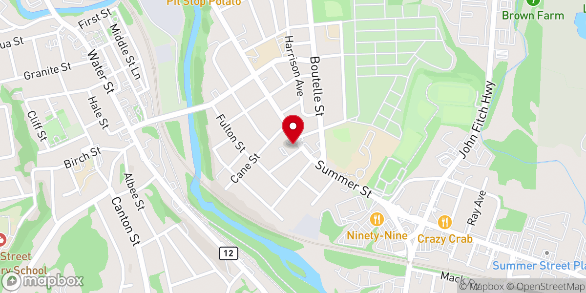 Map showing location of Fitchburg Seventh-day Adventist Church