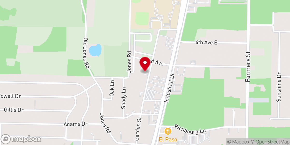 Map showing location of Epiphany Episcopal Church