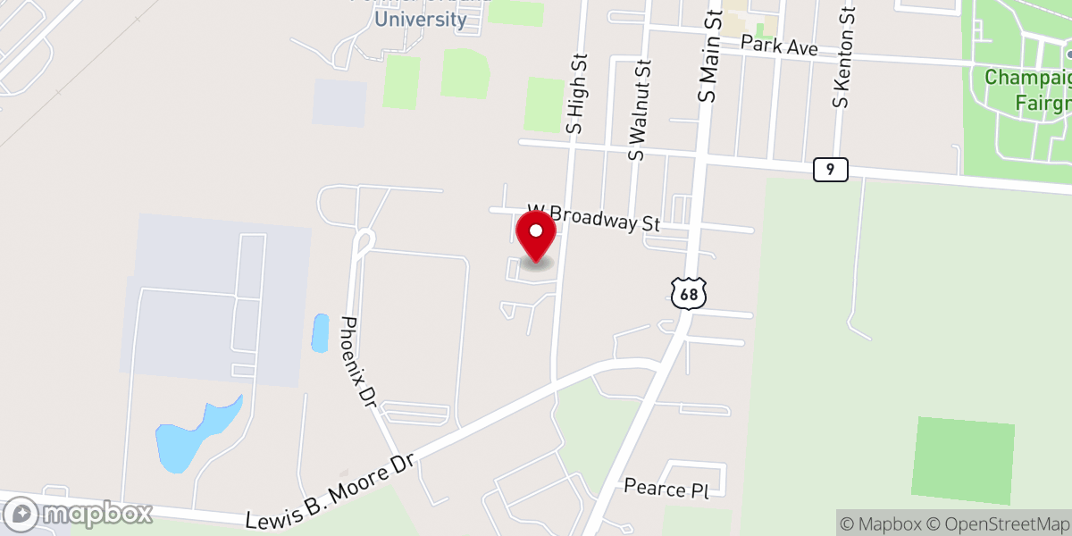Map showing location of Jerusalem Second Baptist Church