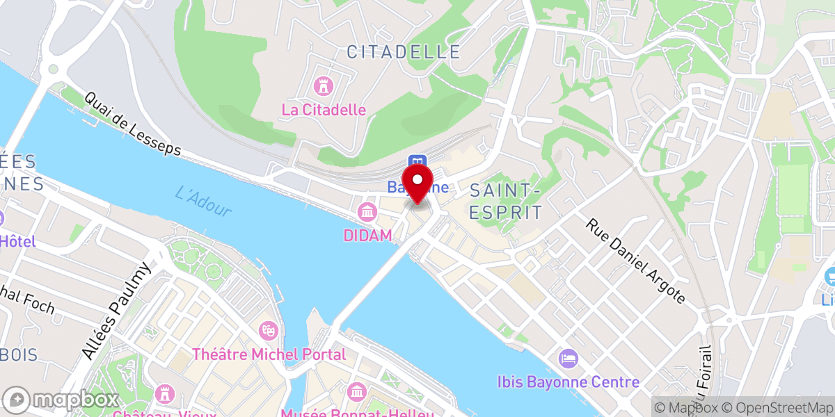 Map showing location of Église de Saint-Esprit