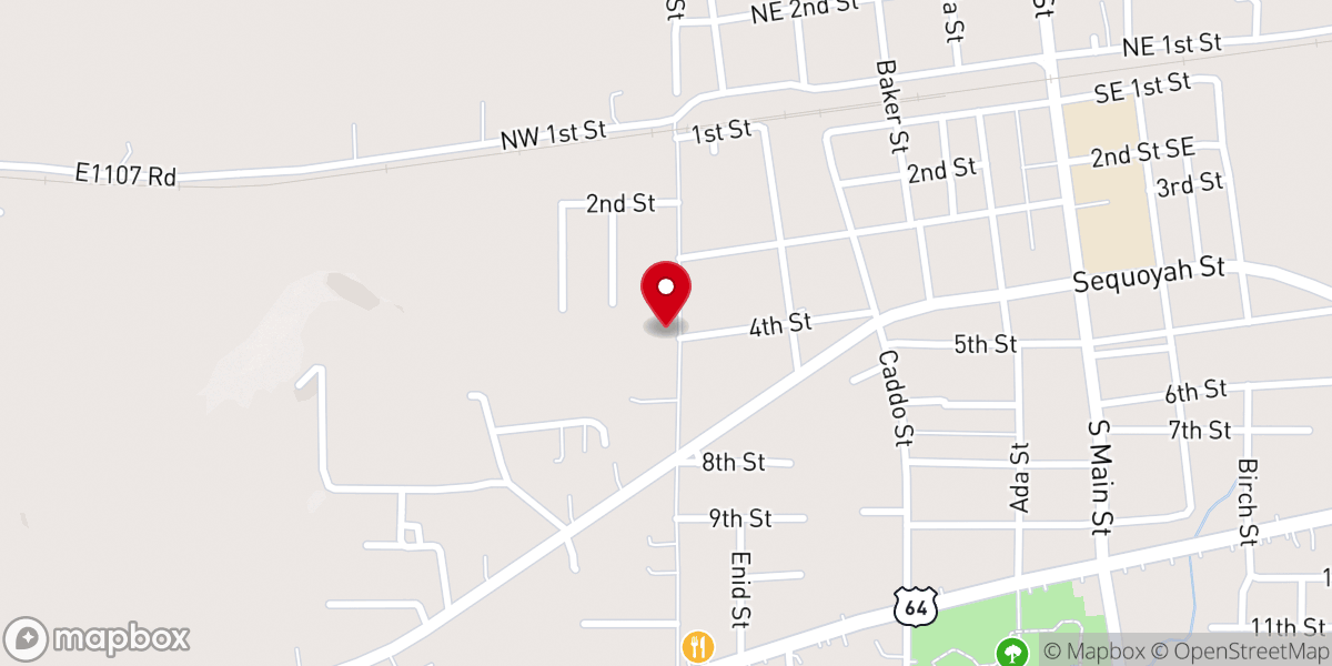 Map showing location of Iglesia Bautista Monte Calvario