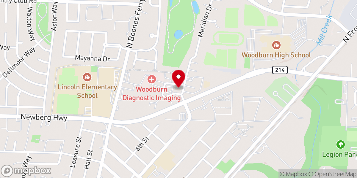 Map showing location of Northwood Health Center
