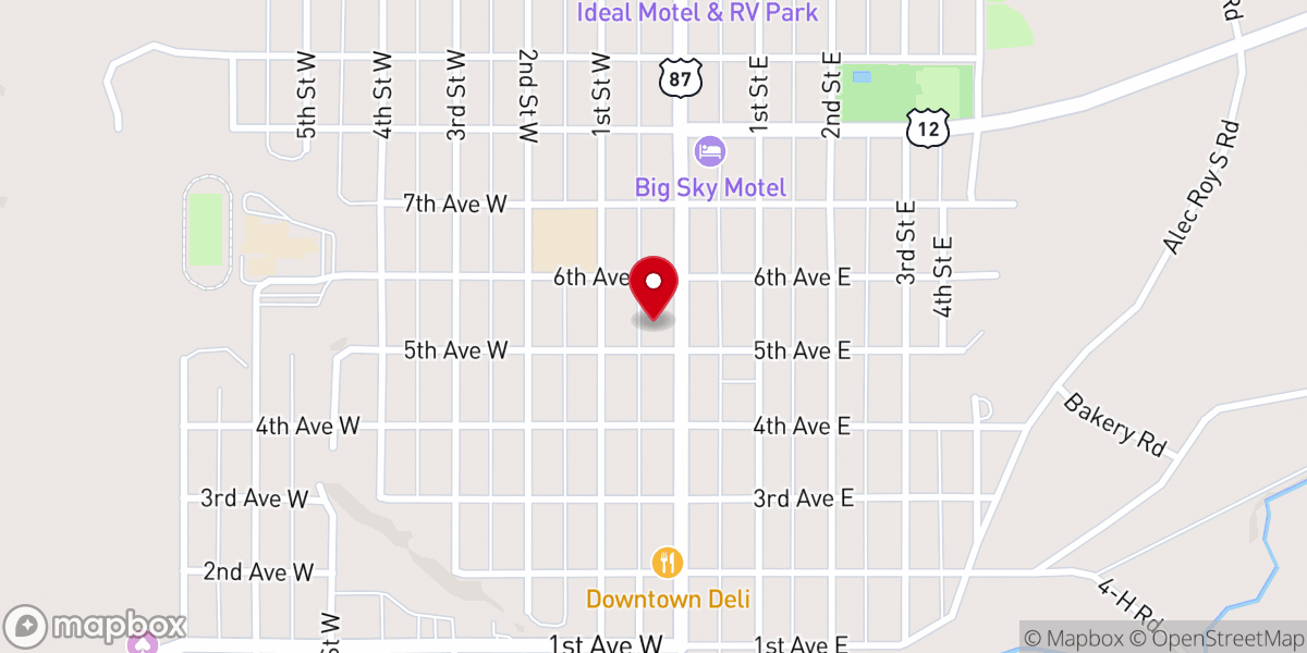 Map showing location of Saint Benedict Catholic Church