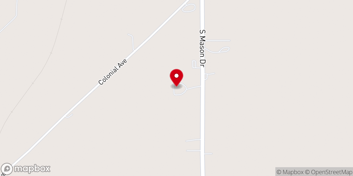 Map showing location of Northland Church of Christ