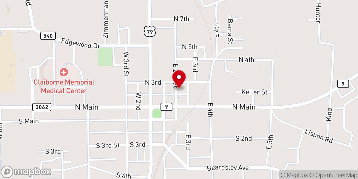 Map showing location of Family Support Office