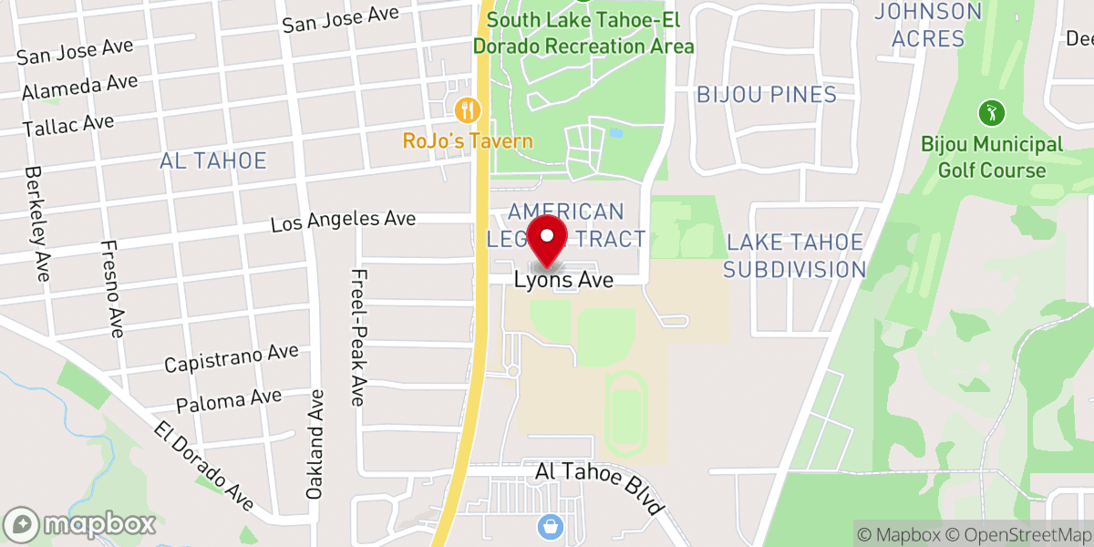 Map showing location of Saint Theresa Parish Center