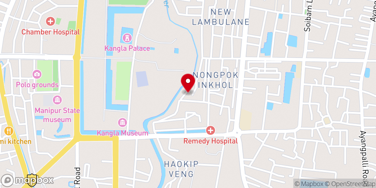 Map showing location of Seventh Day Adventist Church