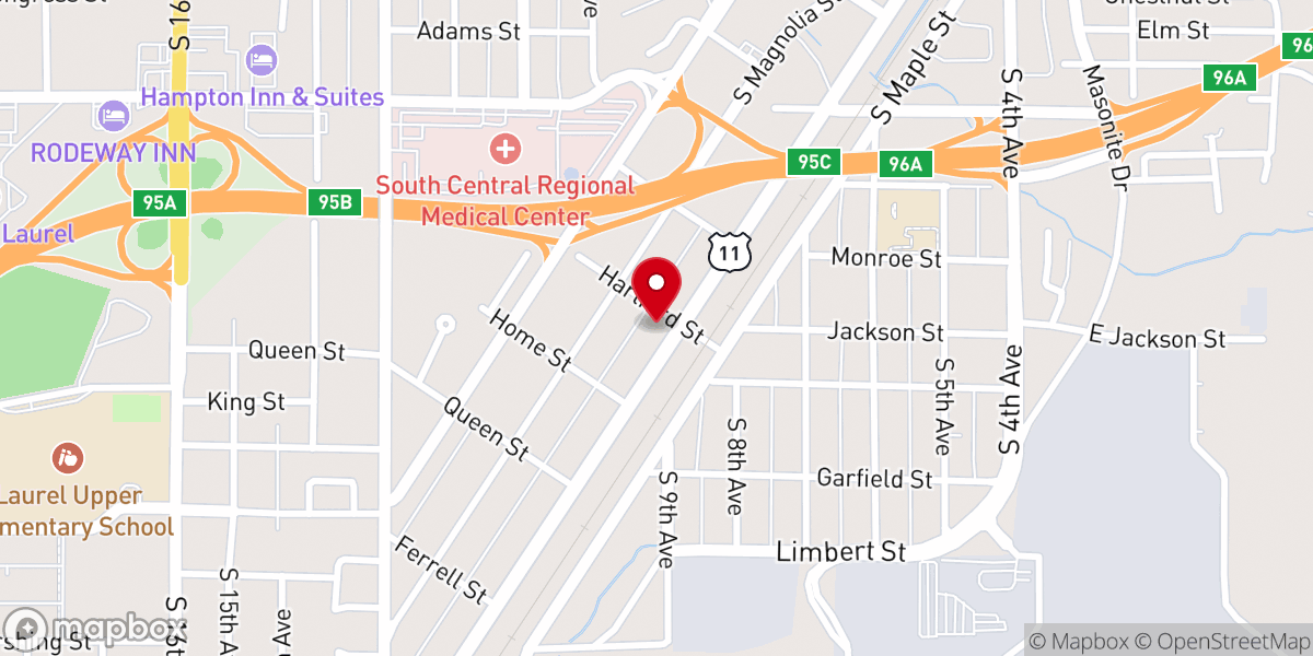 Map showing location of PODER Y RESTAURACION CHURCH