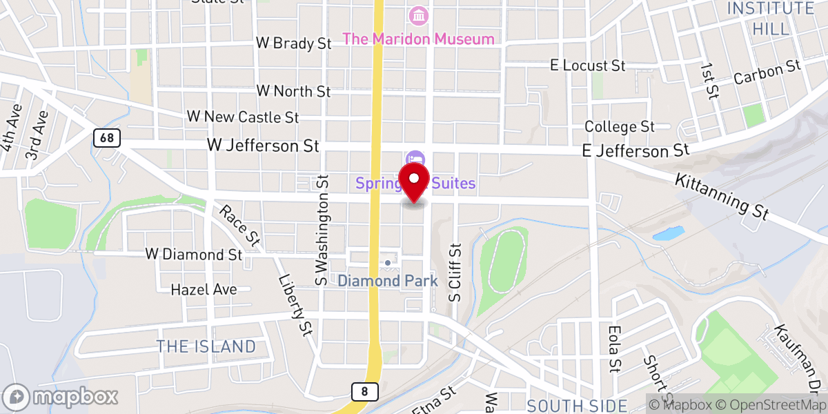 Map showing location of Church Experience Butler