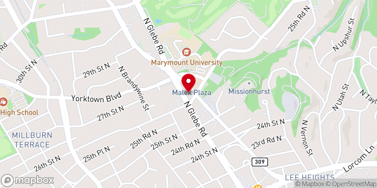 Map showing location of Saint Mary's Episcopal Church