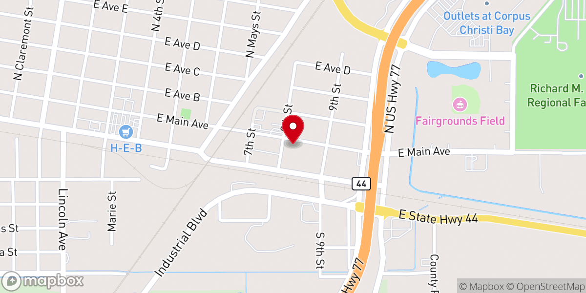 Map showing location of Iglesia Pentecostal Asambleas de Dios