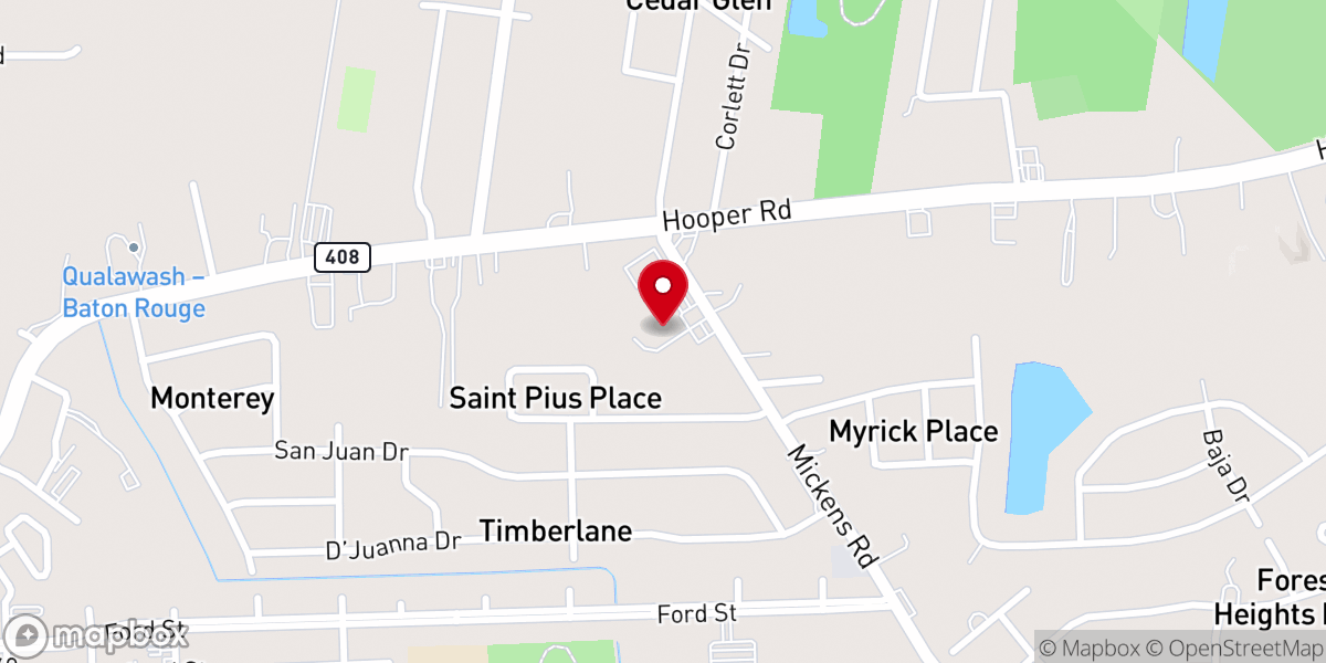 Map showing location of Hispanic Apostolate