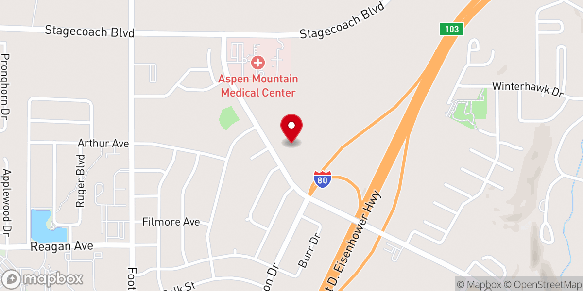 Map showing location of Trinity Lutheran Church