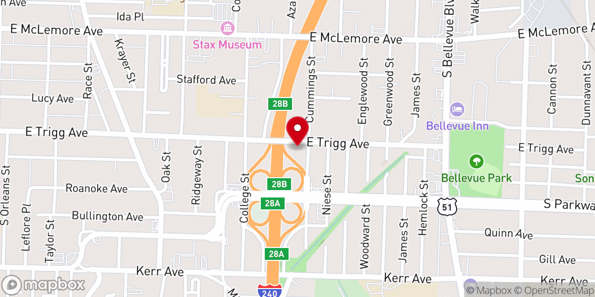 Map showing location of Independent Missionary Baptist Church