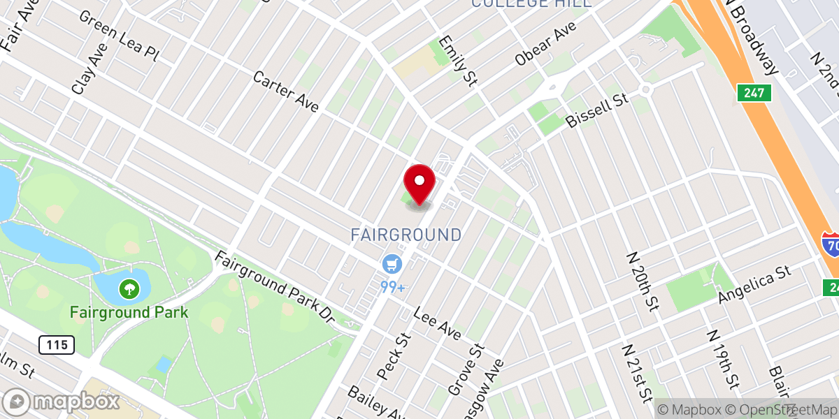 Map showing location of Jubilee Community Church