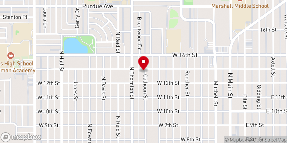 Map showing location of Church of God of Prophecy Clovis NM