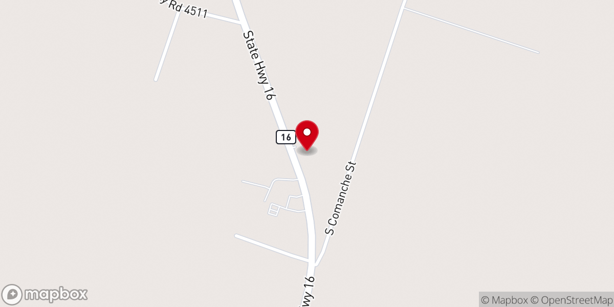 Map showing location of Our Lady of Guadalupe Catholic Church