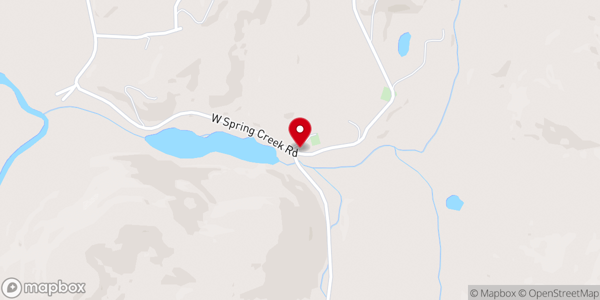 Map showing location of Spring Creek Baptist Church of Trion