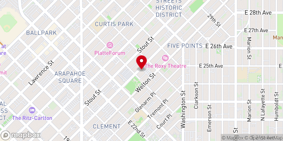 Map showing location of Central Baptist Church