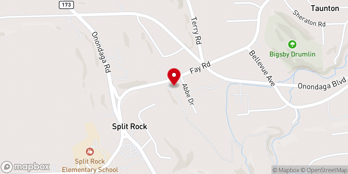 Map showing location of Split Rock Seventh-Day Adventist Church