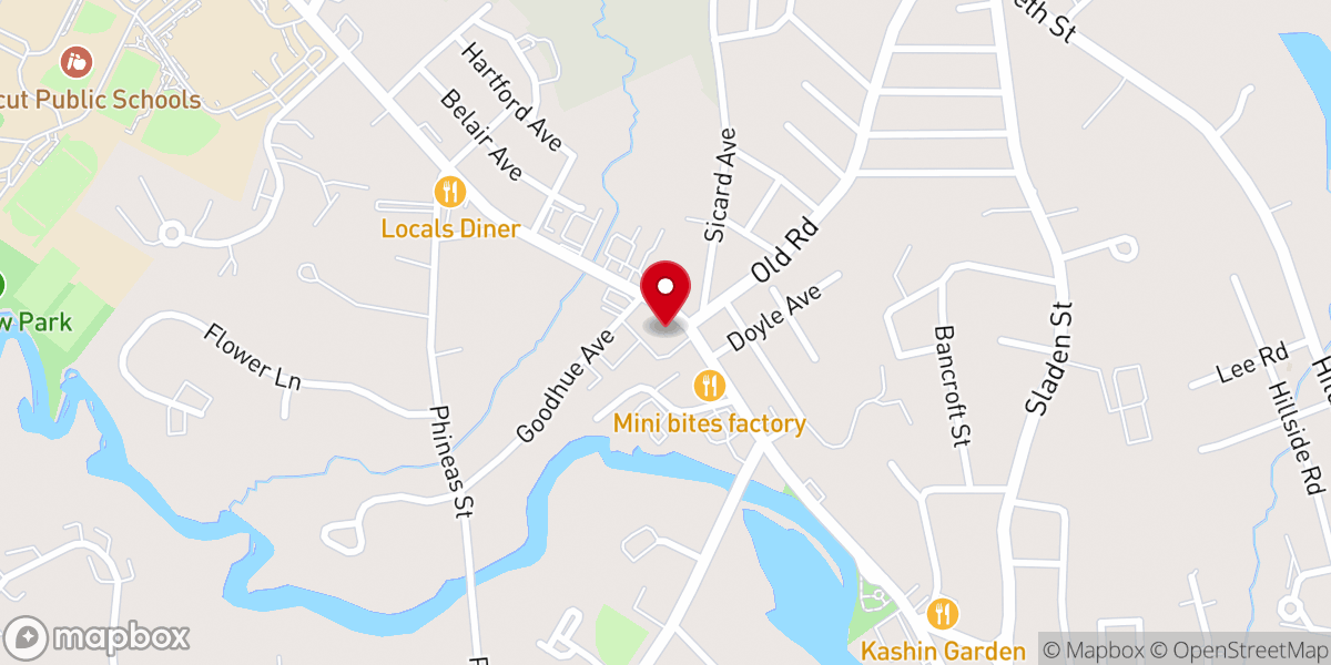 Map showing location of St. Marguerite D'Youville Rel