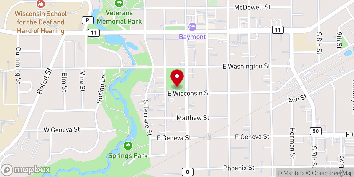 Map showing location of Phoenix Park Bandshell
