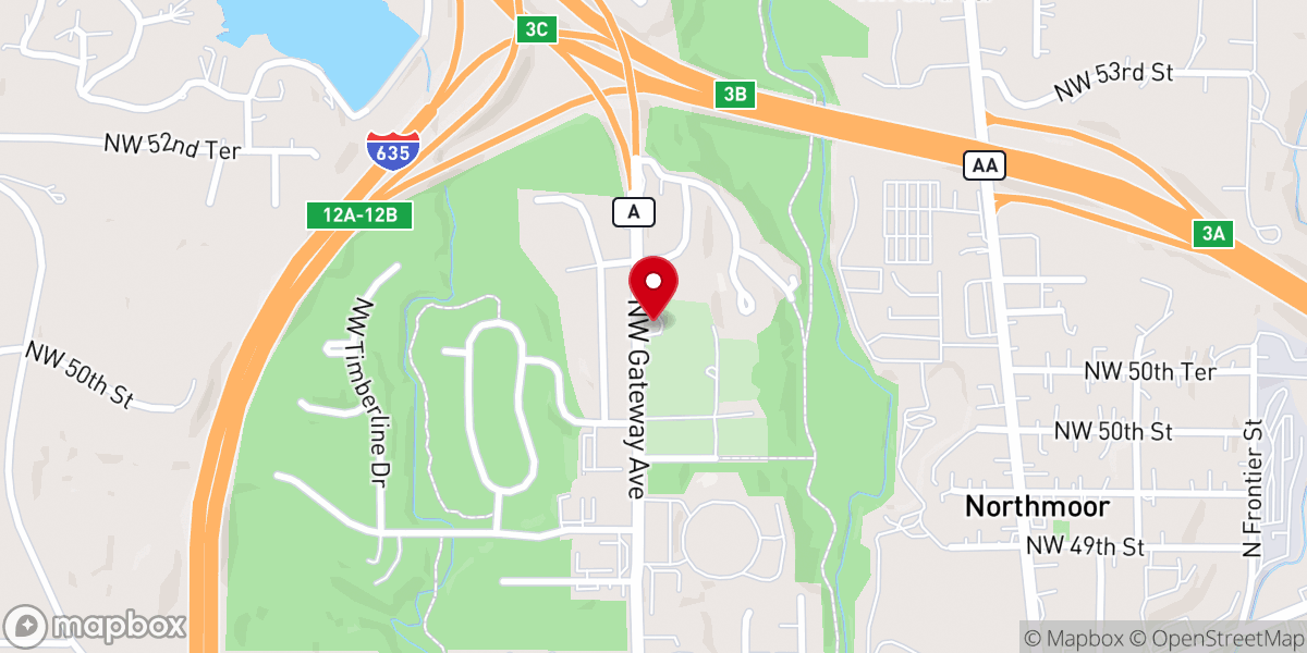 Map showing location of Saint Matthews Evangelical Lutheran