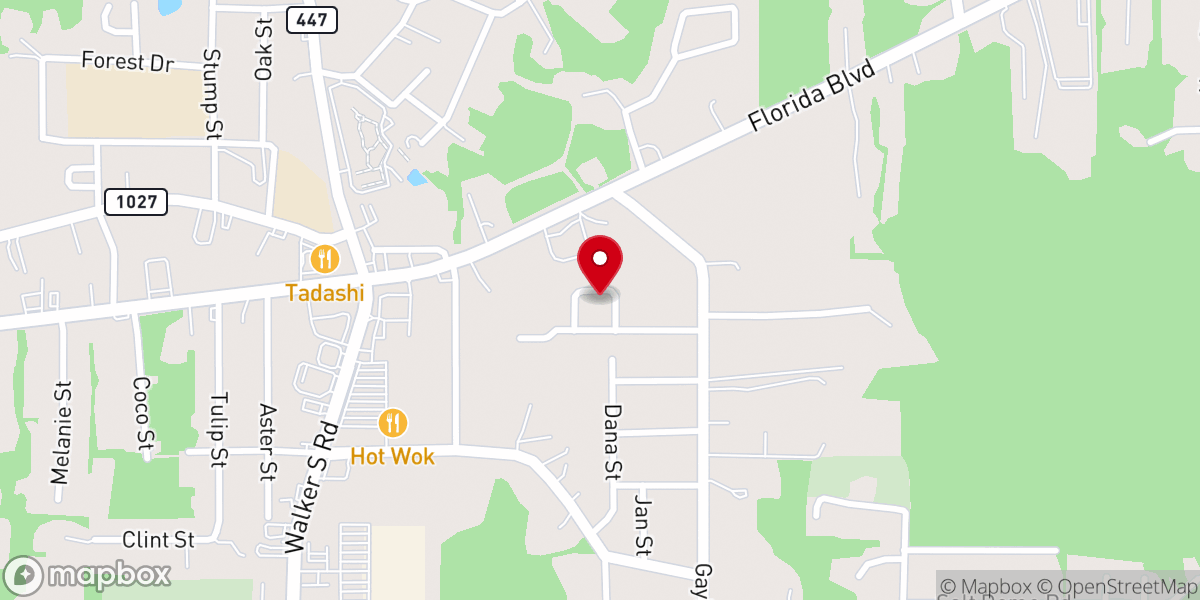 Map showing location of High Point Apartments