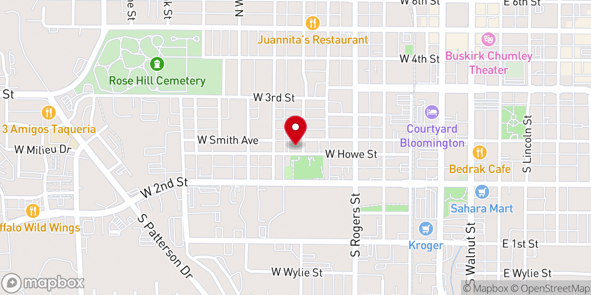 Map showing location of Bloomington First Church Of The Nazarene