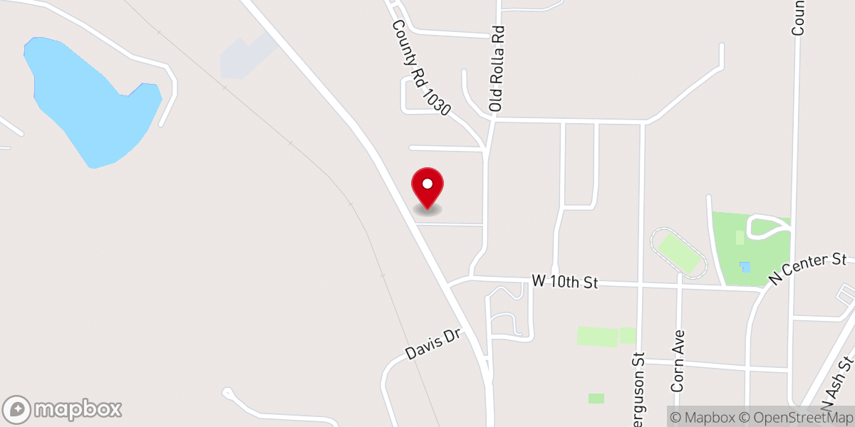 Map showing location of Sacred Heart Catholic Church