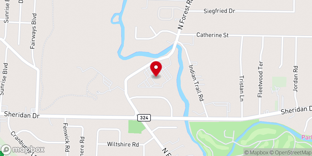 Map showing location of Zion Dominion Church of God