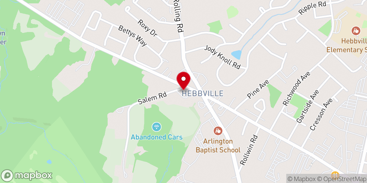 Map showing location of Liberty Community Church of God in Christ