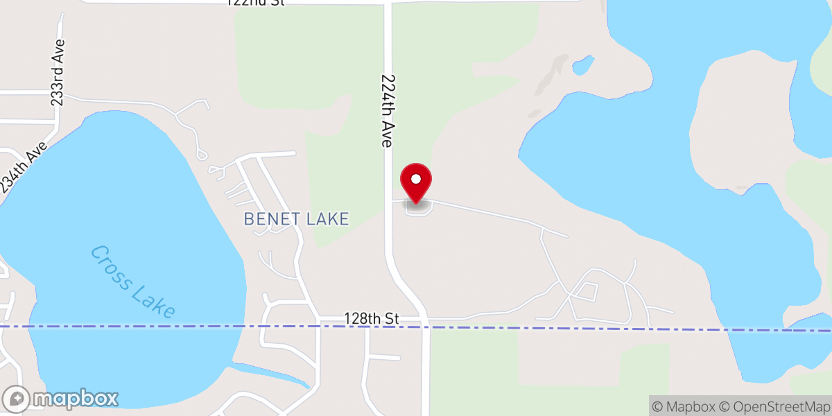Map showing location of St. Benedict's Abbey
