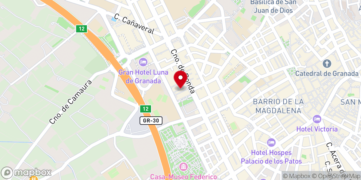 Map showing location of Hotel monasterio de los basilios