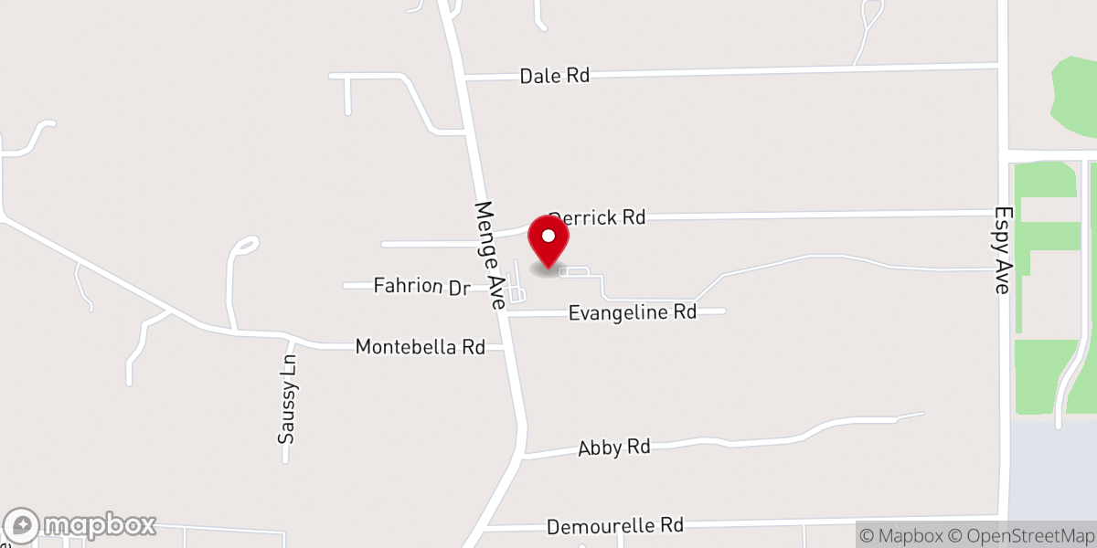Map showing location of Holy Family Catholic Church