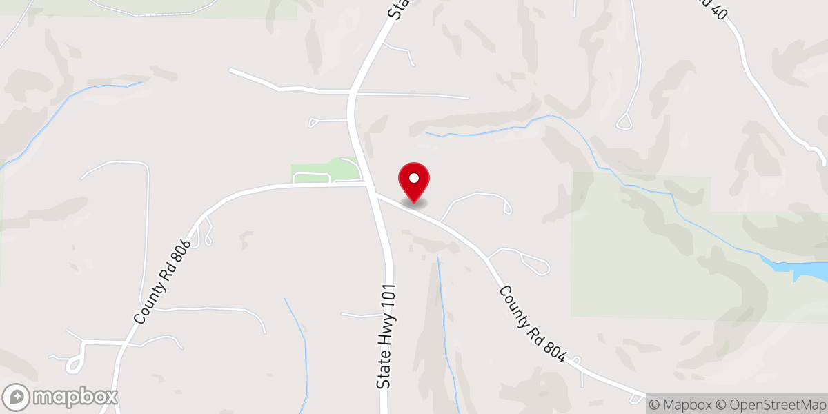 Map showing location of 101 Presbyterian church