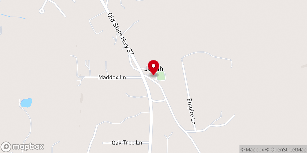 Map showing location of Judah Church of Christ