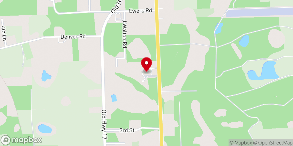 Map showing location of St John the Baptist Catholic Church
