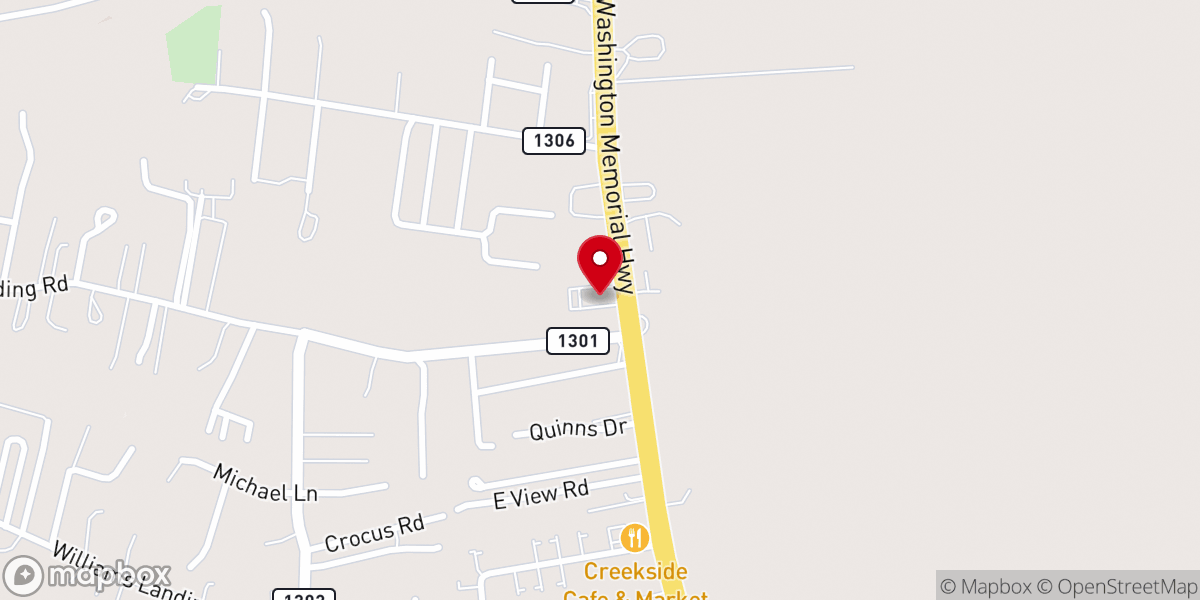 Map showing location of New Life Ministry Center