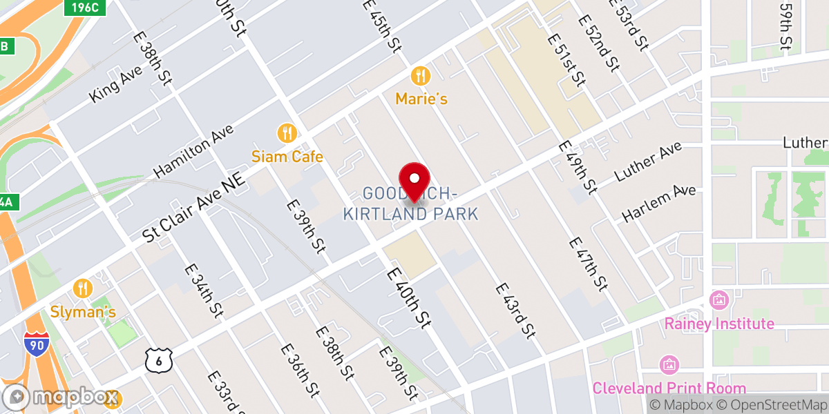 Map showing location of Immaculate Conception Roman Catholic Church